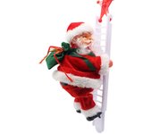 Cuentes de Escalada de Papá Noel with Música Eléctrica, Cuerda de Escalada, muñeca de Juguetes, decorative Colgante, Gift de Navidad