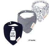 3pcs Per Lot  Baby Bibs Bandana Set Cotton Multi-Style Triangle Cartoon Babadores Para Bebe Infant Boys Girls Saliva Towel KF025