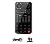 K9 Voice Changer Live Sound Card 12 Electric Tones Microphone Live Broadcast Sound Card for MobilePhone Computer PC