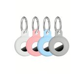 Airtag Holder Compatible Tag, Airtags Tracker with Keychain, Protective Silicone Apple Air Tags Case Key Ring Item Find