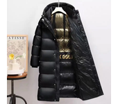 Winter men's and women's down jackets, thick and warm jackets, hooded long down jackets, outerwear, down coats