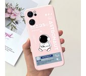 For Oppo Find X5 Lite / Find X5 Pro Phone Case Soft Matte Liquid Silicone Cute Animals Painting Bumper On FindX5 Lite x5Pro Capa