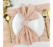 Set of 6  Terracotta Sewing Cloth Napkins Cotton Factory Wholesale Fabric Serviette Gauze Table Towels Wedding Decoration Easter