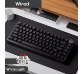 Teclado mecánico AK820/AK820Pro, pantalla TFT, perilla multifuncional, para juegos, con cable/2,4 GHz/BT, para PC