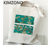 Van Gogh shopping bag shopping shopper grocery eco handbag tote bag sacola woven grab