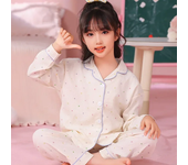 Conjunto de Pijamas para niños, Pijamas de otoño para niñas, ropa de dormir dulce y bonita de manga larga, ropa de descanso para estudiantes, ropa de casa a la moda, regalo 2024