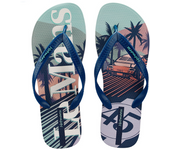 Solid color casual beach shoes summer flip-flops men's clip-on sandals