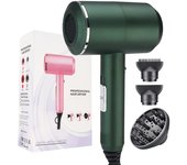 Secador de pelo iones Secadores de pelo profesional iónico, con boquilla de cabeza de soplado, Hair Dryer negativos portátil