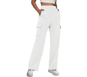 Women's New Workwear Pants Solid Color High Waist Slimming Design Feel Pocket Straight Leg Wide Leg Loose Pants