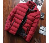 Chaquetas cálidas con cuello levantado para hombre, abrigos casuales, abrigos masculinos, moda de otoño e invierno