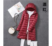 90% Duck Down Jackets Hoodies Plus Size Women Long Coats Warm Tops Portable Autumn Winter
