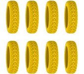 8Pcs Suitcase Wheels Protection Cover Universal Luggage Wheels Protector Silicone Trolley Box Casters Covers with Silent Sound