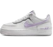 Leten Air Force 1 Shadow Simple, Casual, Durable, Comfortable Outdoor Sports Low Cut Board Shoes for Women, White Purple zapatos de trabajo