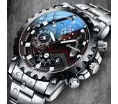 Reloj mecánico automático para hombres tendencia estudiante reloj de cuarzo