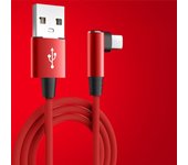 1pc Mobile Phone 5A Ultra Fast Charging Type C Cable USB C Cable 90 Degrees Elbow Cable Charger Usb Cable