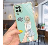 For Samsung A12 Case Samsung Galaxy A12 Back Cover Plating Soft Silicone Phone Cases For Samung A 12 SM-A125F Funda Girl Fashion