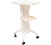 2 Tiers Beauty Salon 360° Rolling Trolley Cart SPA Storage Equipment for Home Studio