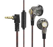 Original QKZ-MDR Wired Earphone HIFI Stereo Flat Headset With HD MIC 3.5mm AUX In-Ear Music Game Sports Headphones