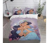 Princess Snow White Bedding Set,Cinderella Ella Bed Cover,Ariel& Aurora Bed Cover,3D Children Rapunzel Bedding Set