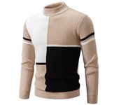 Suéter cálido de punto para hombre, Sudadera con capucha de moda para Otoño e Invierno