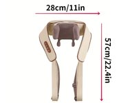 Masajeador de hombros y cuello Edición profesional: con masaje humanoide realista, recargable para relajar los músculos, masajeador en casa