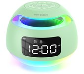 Reloj despertador digital con radio estudiante dormitorio multifunción Altavoz Bluetooth