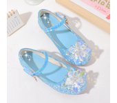 Party Dresses Shoes Heel Girls Glitter Elegant Girl Heels Shoes Child Shoe Low Heeled Bow Sequins Kids High Heels 3- 12 Year Old