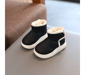 Zapatos Para Niños Botas De Nieve De Terciopelo, Zapatos De Algodón Para Niños De Invierno Botas Cortas De Cuero