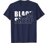 Black Sheep Sarcastic Sayings  Dark T-Shirt Casual Cotton Daily Four Seasons Tees Hombre Aesthetic Mens T Shirts