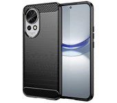 For Huawei nova 12 5G Case Carbon Fiber Texture Flexible TPU Phone Cover