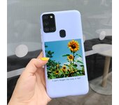 Flowers Painted Soft tpu Back Cover For Samsug A21S Case Camera Protector Bumper For Samsung Galaxy A21S A 21S A217F Back Cover