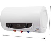 30L Horizontal Digital Display Electric Water Heater 220V Euro Gauge Does Not Print litres