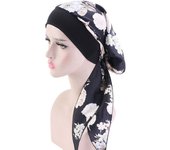 For Women Satin Silk Sleep Cap Hijab Scarf Headband Women Hat Turban Cap Silky Bonnet Head Scarf Elastic Hair Band