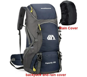 Mochila de viaje para hombre de 50 litros, mochila grande para senderismo, impermeable, deportes al aire libre Montañismo