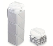 Botella de Agua Plegable Antifugas - Silicona Premium para Gym, Senderismo y Camping | Taza Portátil Ligera (620ml)