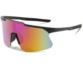 Bicycle riding glasses white frame transparent large frame outdoor sunglasses windproof sand ultraviolet sunglasses