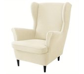 2pc Stretch Americana Armchair Covers with Elastic-Grip, Machine-Washable Polyester/Spandex Furniture Protectors for Home Decor