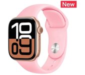 Silicone Band for Apple Watch Straps 46mm 42mm 49mm 45mm 44mm 41mm 40mm correa Bracelet Iwatch Series 10 9 7 Se 6 8 Ultra