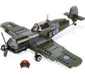 Spitfire Fighter Plane Jet Building Set  Military Airplanes Model, Gift for Boys  and WW2 Military Set Collectors & Enthusiasts