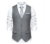 Men's TRE vest, V-neck single chest chain, spring and summer