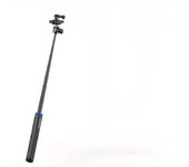 Un palo para selfies de 160 cm y un trípode para teléfono, un trípode extensible para móvil de 64 pulgadas, un soporte para teléfono 2 en 1, un trípode para cámara con cabeza de bola de 360°, compatible con iPhone, Sony, Canon, Gopro, un soporte para