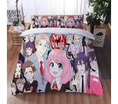 3D Anime SPY×FAMILY Anya Forger Comforter Bedding Sets Full Size Cartoon Duvet Cover Queen King Size Quilt Cover Pillowcase Set