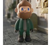 Cute anime cartoon characters, farmer mission sculptures, resin character ornaments, anime collectibles