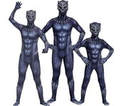 Children's Spider-man Iron Man Costume Cosplay Panther Venom Jumpsuit.a.