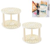2 Packs Paint Brush Holder Pencil Stand,Desk Organizer for Color Pencil and Paintbrush Holder