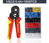 Tube Terminal Crimping Tools Ferrule Crimping Pliers  Electrician Clamp Sets Wire Tips Hexagonal Self-Adjustable Ratchet