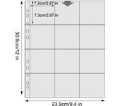 A4 Binder Photocards Holder Kpop Photo Card Page 2/3/4/9/10 Pocket Sleeves PVC Free Photo Album Refills 4x6 10x15 Pocket Sleeves