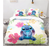Cute Cartoon Stitch Love Child Duvet Cover Set HD Comforter Cover Bedclothes for Kids Bedding Sets Bedroom Decor