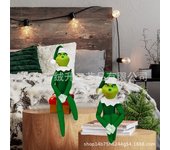 Muñeca de látex de Navidad Grinch, adorno de juguete, muñeca geek j grinch, periferia