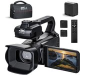4k 60fps 2025 cámara al aire libre 64mp youtube transmisión en vivo Cámara de red 4.0 pulgadas grabadora de video de pantalla táctil 18x cámara profesional zoom
